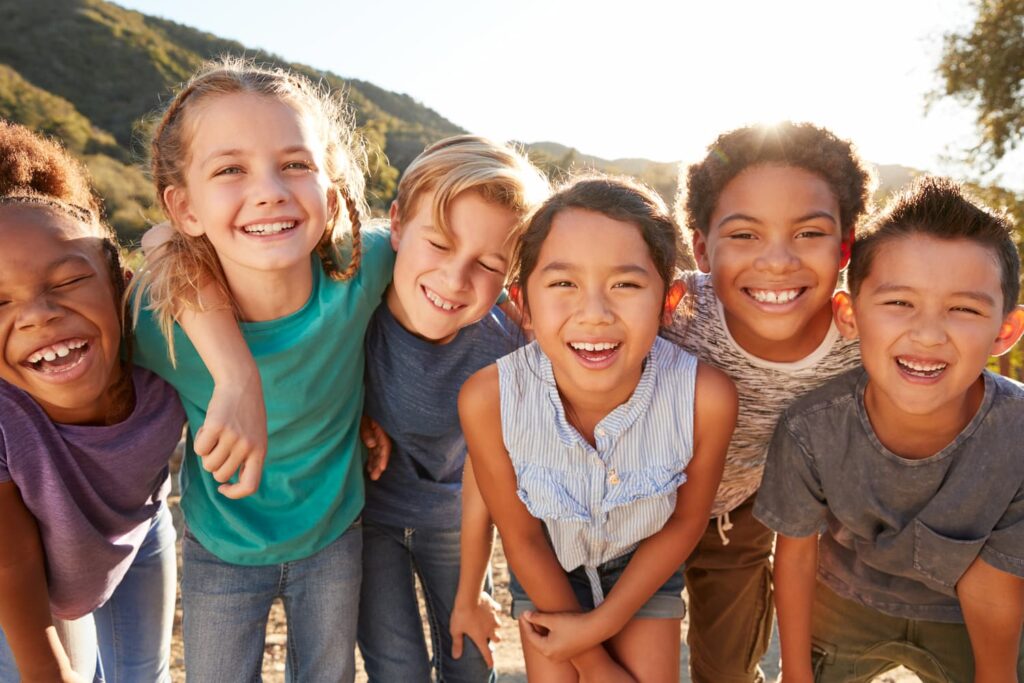 Group of young kids